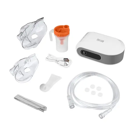 TEESA TSA0301 – Kompresorski inhalator i nebulizator za djecu i odrasle, USB-C, spremnik 8 ml, timer