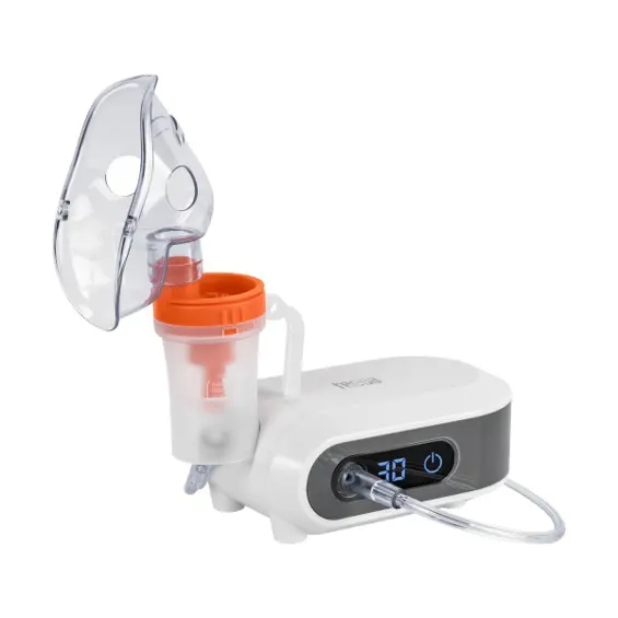 TEESA TSA0301 – Kompresorski inhalator i nebulizator za djecu i odrasle, USB-C, spremnik 8 ml, timer