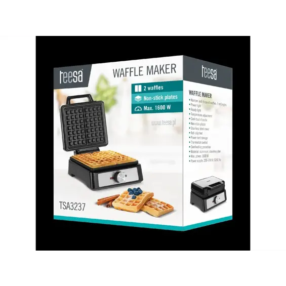 Teesa TSA3237 pekač za vafle 1600W – brzo i ravnomjerno pečenje