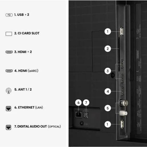 Televizor Hisense 55A7S UHD QuantumDot 4K VidaaOS