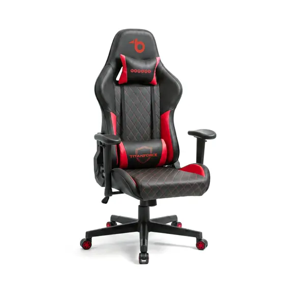 TitanForce gaming stolica s jastucima crno-crvena