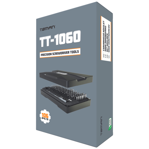 Toman Set alata, precizni odvijači, 106 kom - TT-1060