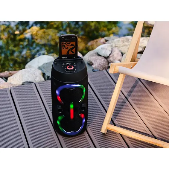 Tracer Powervox P1 TWS BT Bluetooth karaoke zvučnik 20 W, RGB – crni
