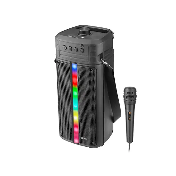 Tracer Rocket TWS BT Bluetooth karaoke zvučnik 16 W, RGB LED – crni
