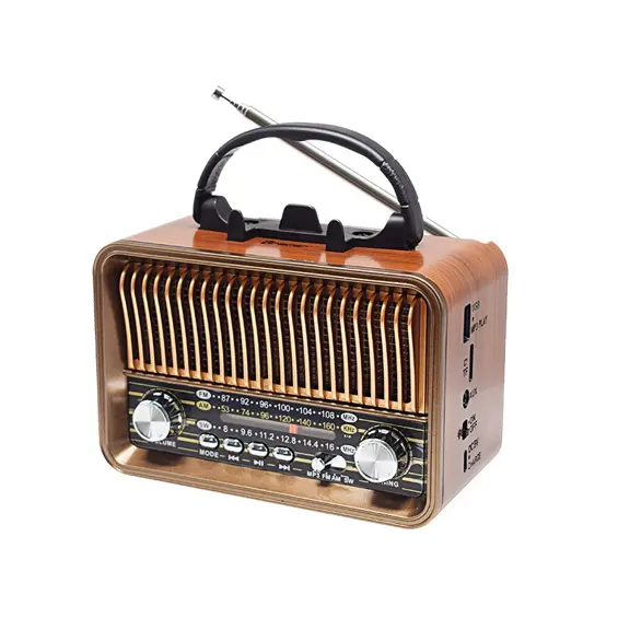 Tracer RTX200 prijenosni retro radio FM/AM/SW s Bluetoothom, USB-om i LED svjetiljkom