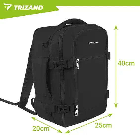 TRIZAND putni ruksak 40x25x20 cm 20 L – ručna prtljaga za avion