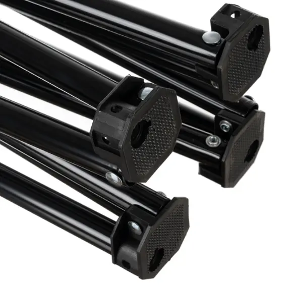 TRIZAND -Set sklopivih kamping stolica i stola 2+1 crni