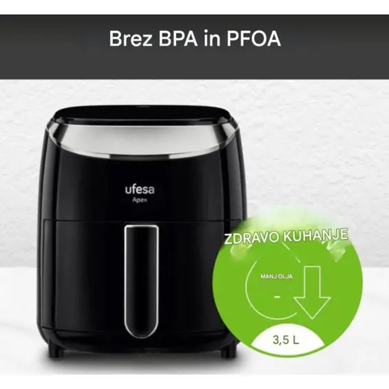 Ufesa Digital Air Fryer Apex – 3,5 L, 1500 W