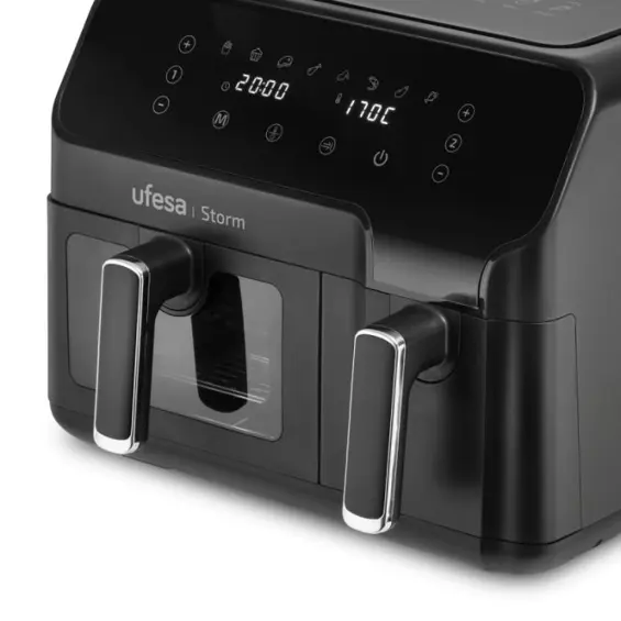 Ufesa Digitalna Zračna Friteza Storm – Dvojna posuda 5,5 L + 3,5 L, 2700 W