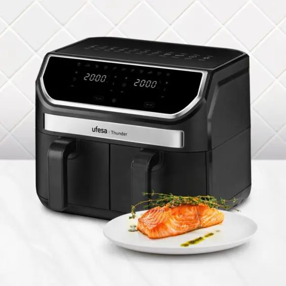 Ufesa Digitalna Zračna Friteza Thunder – 9L (2 posude), 1700 W