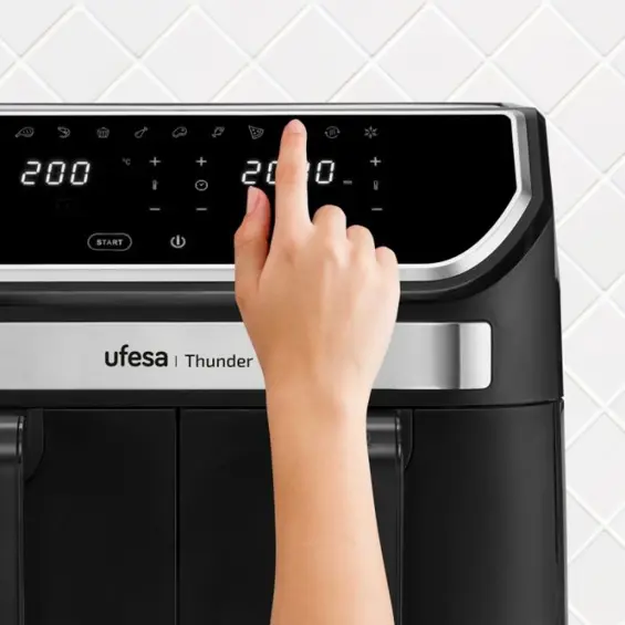 Ufesa Digitalna Zračna Friteza Thunder – 9L (2 posude), 1700 W