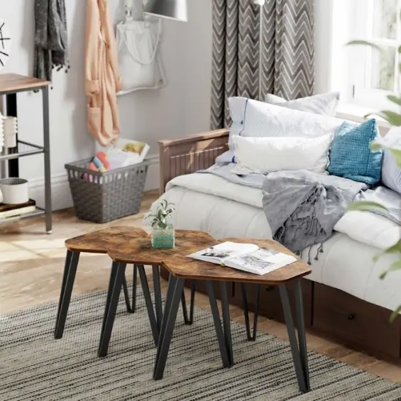 VASAGLE LNT14BXV1 – set 3 stolića za dnevni boravak