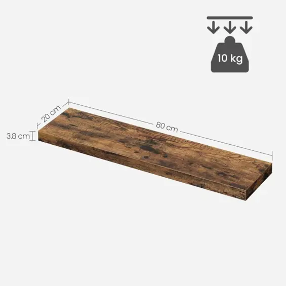 VASAGLE LWS28BX — zidne “floating” police