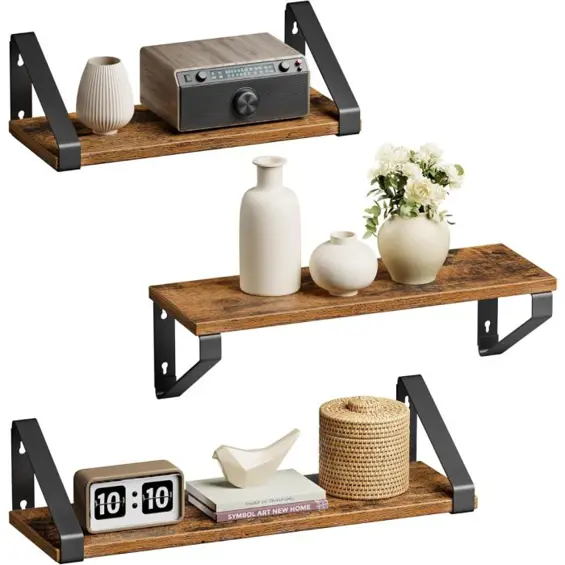 Vasagle  LWS33BX komplet od tri zidne “floating” police