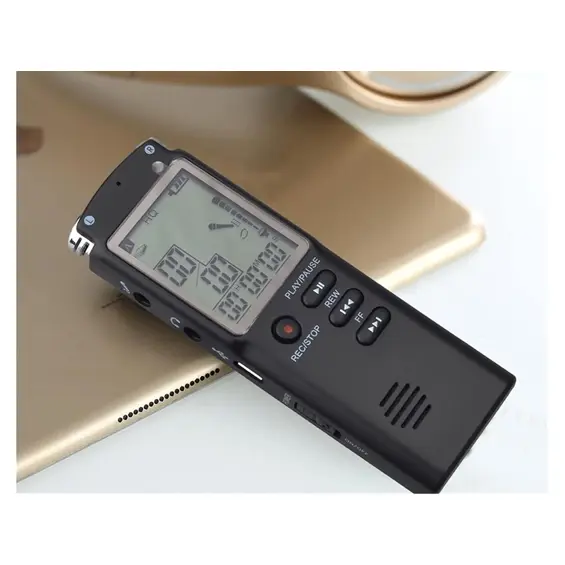 VERK 06297 digitalni diktafon i MP3 player 8 GB, VOX, LCD zaslon, do 15 h rada