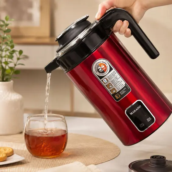 VERK 07542_CZE električno kuhalo za vodu 3,5 L, 1500 W – crveno