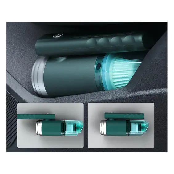 VERK 24511 akumulatorski ručni usisavač 120 W, 14.000 Pa, 4000 mAh + funkcija puhanja – zeleni