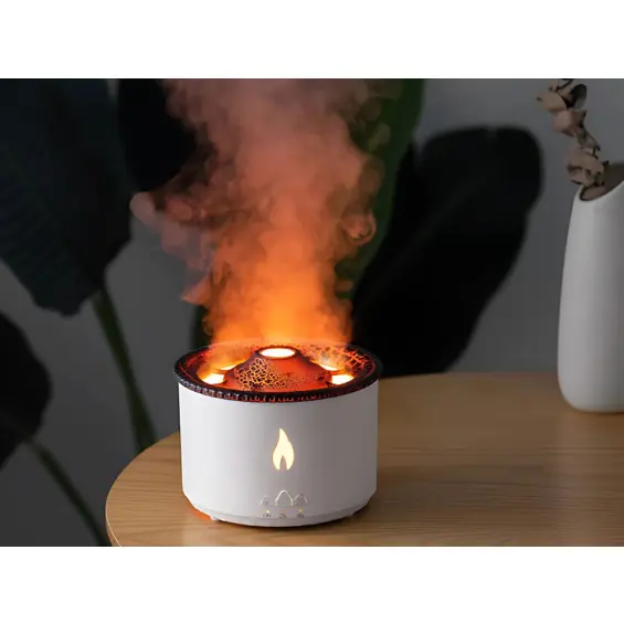 VERK 24626 ovlaživač zraka i aroma difuzor 360 ml, RGB LED efekt vulkana, 12 W