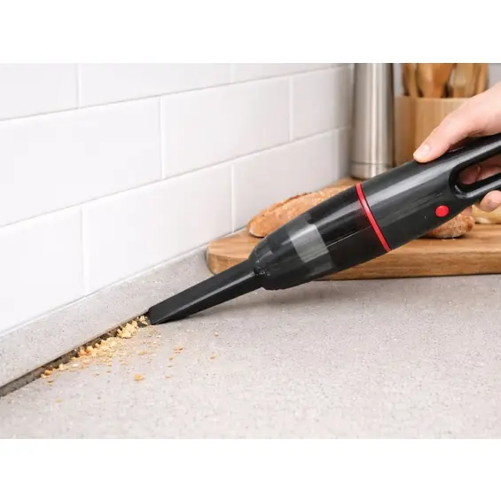 VERK 27711 akumulatorski ručni usisavač 4–6 kPa, 350 ml, 2 brzine, USB-C – crni
