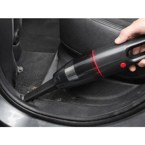 VERK 27711 akumulatorski ručni usisavač 4–6 kPa, 350 ml, 2 brzine, USB-C – crni