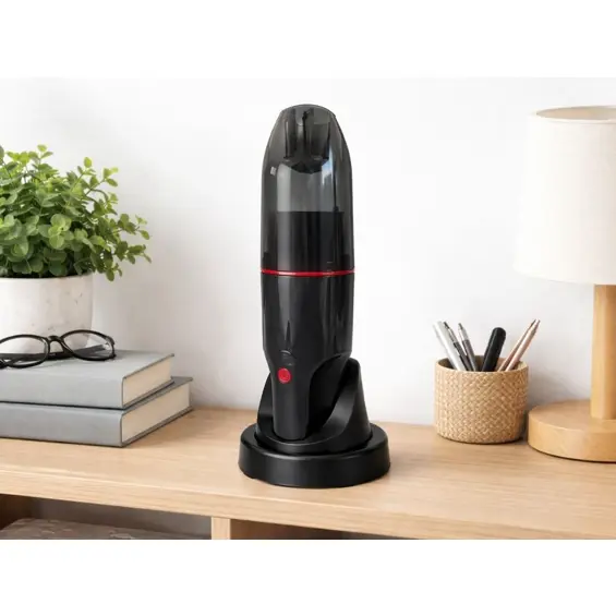 VERK 27711 akumulatorski ručni usisavač 4–6 kPa, 350 ml, 2 brzine, USB-C – crni