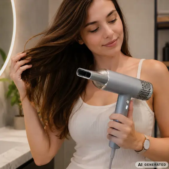 Verk-Profesionalno sušilo za kosu 2000 W, brushless 130.000 o/min, digitalno, difuzor – srebrno