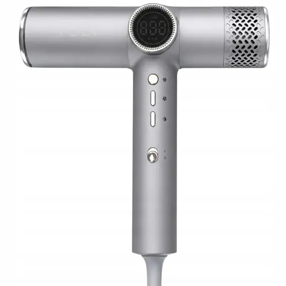 Verk-Profesionalno sušilo za kosu 2000 W, brushless 130.000 o/min, digitalno, difuzor – srebrno