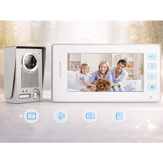 Verk-Video Portafon s LCD Monitorom – 500 TVL Kamera, Noćni Prikaz, Dvosmjerna Komunikacija