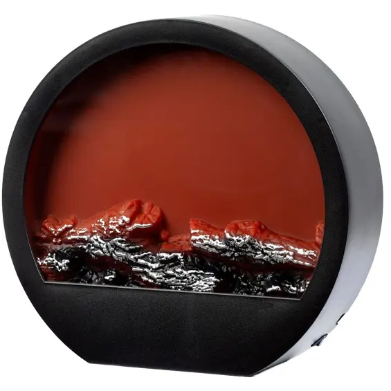 Vilde 568172 – Dekorativni LED kamin s efektom plamena, USB i baterijsko napajanje, zidni ili samostojeći, 30 × 9,5 × 29 cm