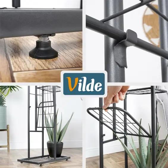Vilde metalni stalak za cvijeće – 8 razina, 142 cm