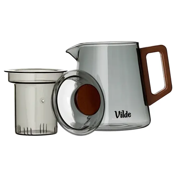 Vilde stakleni čajnik s infuzerom 700 ml – borosilikatno staklo