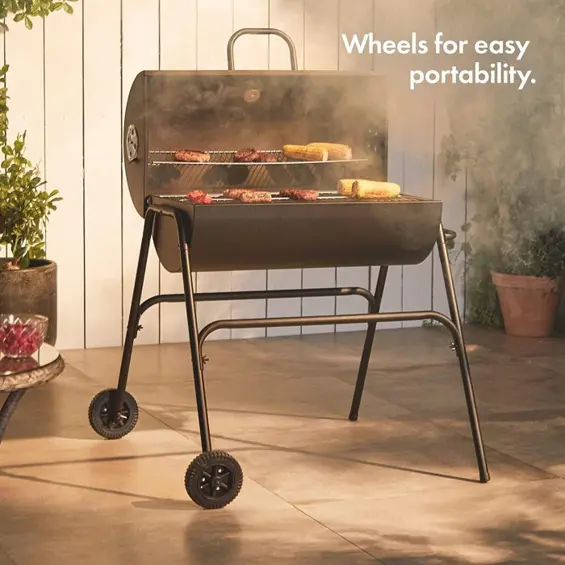 VonHaus 2500375 Bačvasti Roštilj na Ugljen