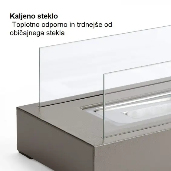 VonHaus 2500646- pravokutni stolni kamin na bioetanol