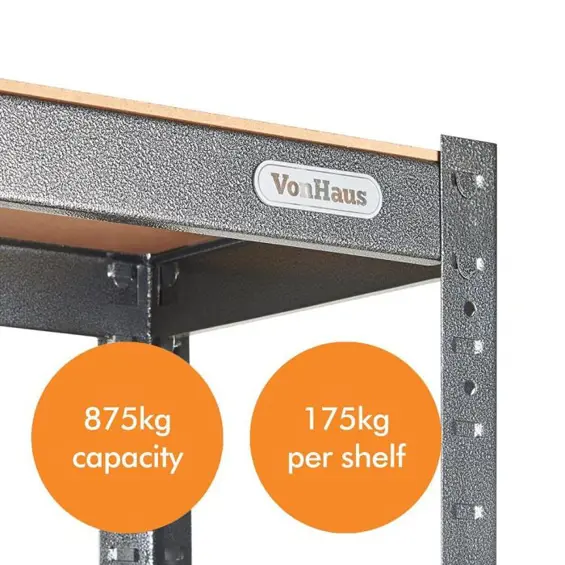 VonHaus 3515371-5-slojni  metalni regal / polica