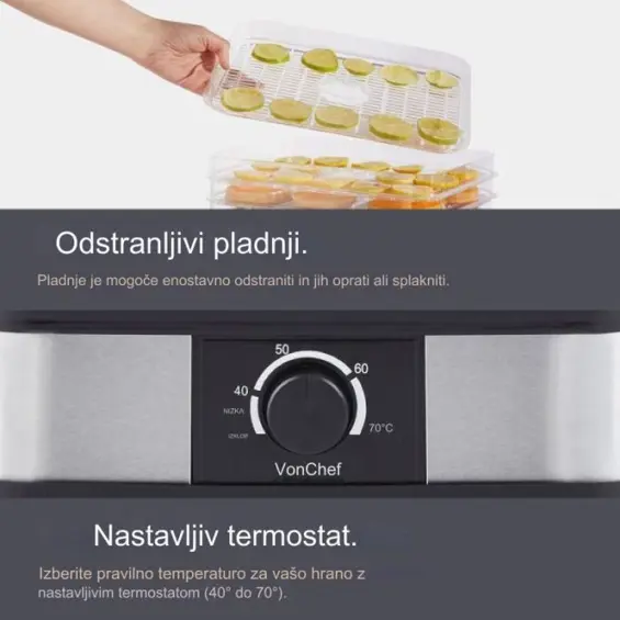 VonHaus DEHYDRA – 5‑slojni kućni dehidrator hrane