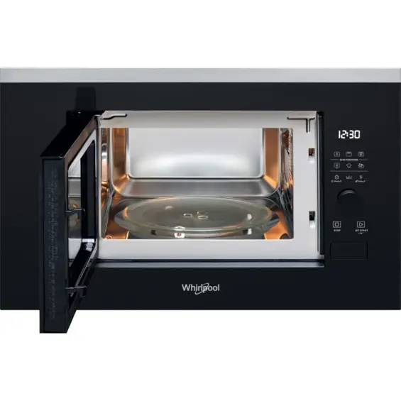 Whirlpool WMF201G Ugradbena Mikrovalna Pećnica s Grillom – 20 L, 800 W, Grill 1000 W i Jet Defrost