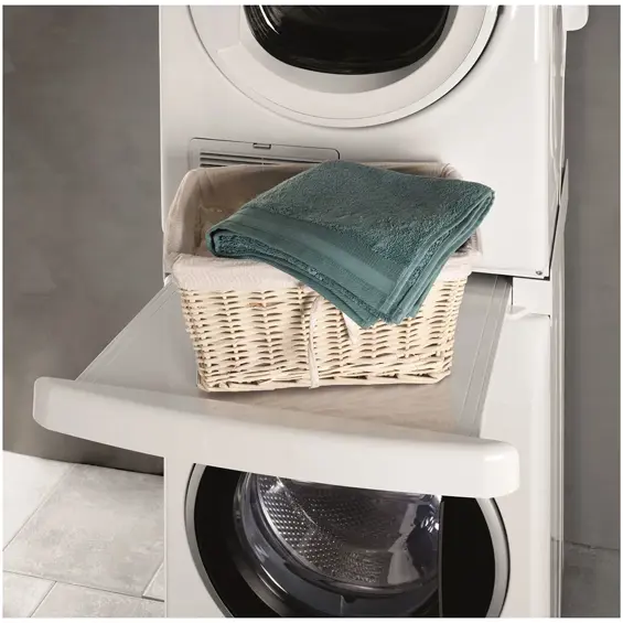 Whirlpool-Wpro SKS101 Univerzalni Spojni Okvir za Perilicu i Sušilicu – S Izvlačivom Policom, 60 × 60 cm
