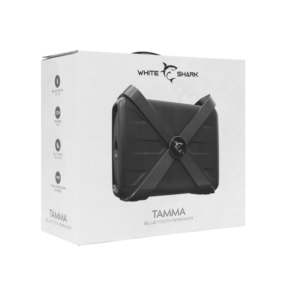 White Shark Bluetooth Zvučnik TAMMA GBT-58 | 12W RMS, Prijenosni, TWS, FM Radio, USB/AUX