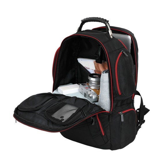 White Shark Gaming Ruksak GBP-002 DARK NOMAD za laptope do 17.3" (Crna, Vodootporan, 7 Pretinaca)