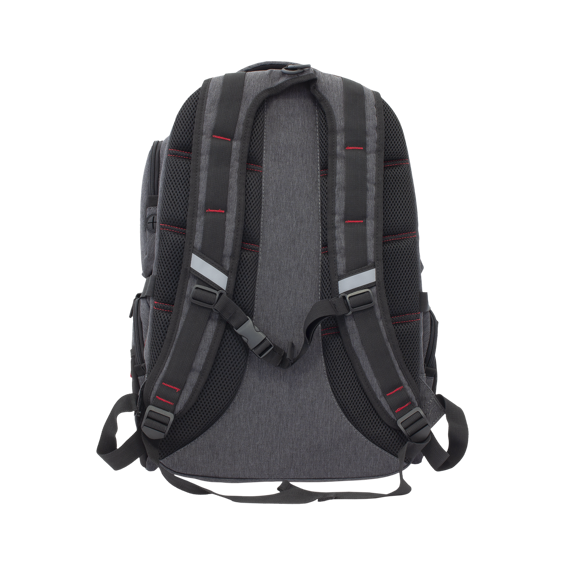 White Shark Gaming Ruksak GBP-008 NIGHT RIDER za laptope do 16" (Sivo/Crna/Crvena, Vodootporan)