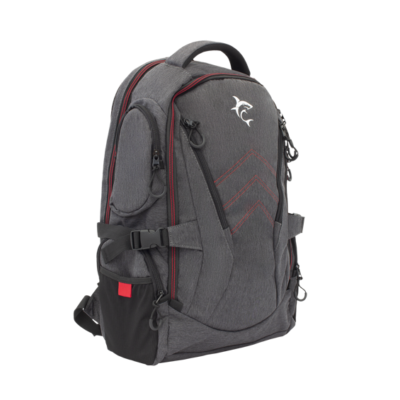 White Shark Gaming Ruksak GBP-008 NIGHT RIDER za laptope do 16" (Sivo/Crna/Crvena, Vodootporan)
