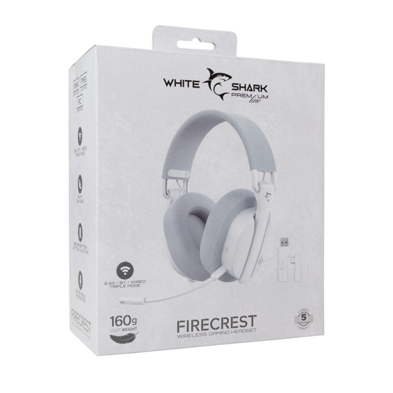 White Shark PL HEADSET WGH-2444 FIRECREST / Bijele - Wireless