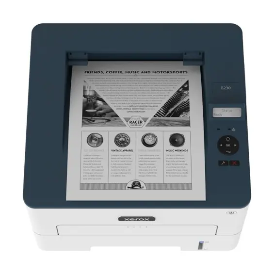 Xerox B230DNI, A4 crno-bijeli laserski pisač, 34 str/min, automatski obostrani ispis (Duplex), USB, Ethernet LAN i WiFi