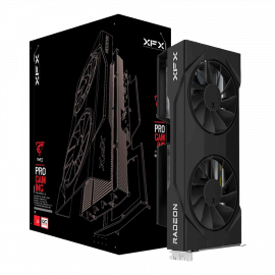 XFX SWIFT AMD Radeon RX 9060 Gaming Edition with 8GB GDDR6 HDMI 2xDP, AMD RDNA 4, black box, SI ONLY