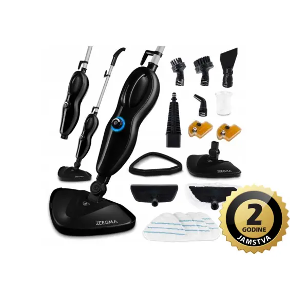 ZEEGMA PUUR Parni Mop i Visokotlačni Čistač – Bogat Set Dodataka za Efikasno Čišćenje