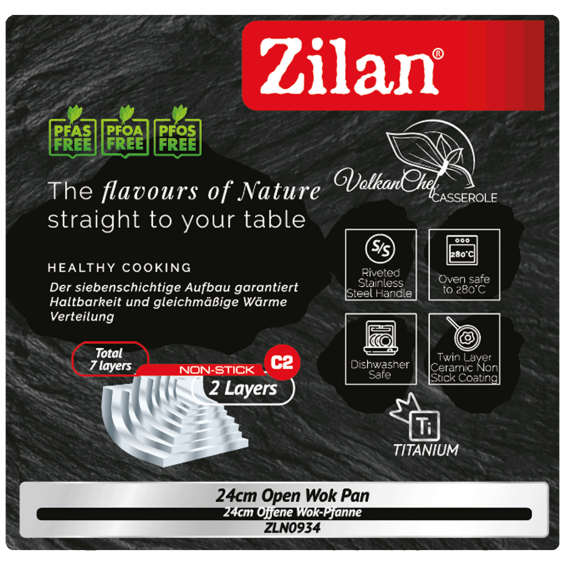 Zilan Wok tava, 24 cm - ZLN0934