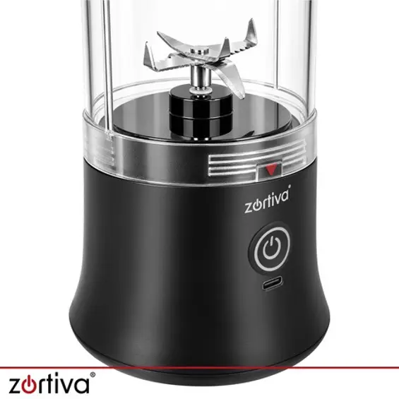 ZORTIVA ShakeWave – Prijenosni bežični blender 600 ml, 150 W, USB-C punjenje, drobljenje leda, 22.000 o/min